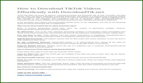 How To Download TikTok Videos Effortlessly